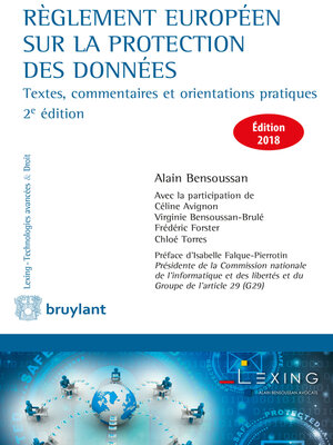 cover image of Règlement européen sur la protection des données
